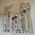 Huge Lot Catholic Cross Rosary Vintage To Now Jewelry Necklace Bracelet Pendant