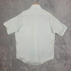 Vintage Sears Perma-prest Shirt Mens 16 5 Green Short Sleeve Regular Cut 70s 80s