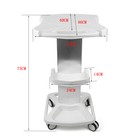 Mobile Trolley Medical Cart Medical Rolling Stand Storage Shelf W  4 Wheels