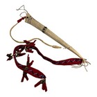 Vintage Authentic Native American Elk Antler Studded Quirt