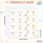 80 Pcs Sunshine Baby Shower Stickers 2 Inch First Trip Around The Sun Thankful S