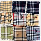 8 Set Burberry Square Handkerchief   Hand Towel  Cotton 17    Plaid Check select 1