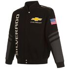  Authentic Chevrolet  Silverado Embroidered Cotton Twill Jacket Jh Design Black 
