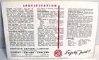 Original Mg Td Safety Fast Prestige Brochure  nel-235a  rare   mint 