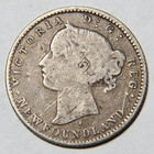 1872 H Newfoundland Ten Cent 10c Low Mintage 40k -5233-