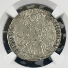  1402-12  Italy Milan Giovanni Visconti 1 Grosso Ngc Au53 Lot g3403 Silver 
