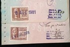 Italy Early Vintage 2 Revenue Stamps On Passport Visas Page 