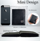 Men s Leather Bifold Id Credit Card Holder Wallet Small Purse Billfold Thin