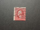 Us Stamp      Scott   353   1909  2c Washington  Carmine   Perf 12 Vertically Nh