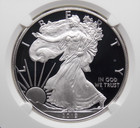 2019  w  Proof American Silver Eagle  1 Ngc Pf69  002 Ultra Cameo Ecc c  Inc 