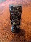 Vintage 1960 Hawaiian Carved Wood Tiki 8 5  Tall