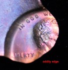 Lincoln Cent Doubled Struck Unusual Shape Edge    2  Error Coins Free Shipping