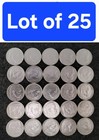 Lot Of 25 Germany Silver 2 Mark Hindenburg Swastika Reichsmark 1937-1939