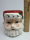 Vintage Relpo Santa Claus Head Vase Christmas Planter Ceramic Figurine