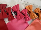  Boys  Bow Tie Satin Bowtie For Kids Boys Bows   Gift Box Flamingo Pink Red