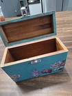 Wooden Decorative Box With Hinged Lid Wooden Storage