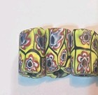      Rare      7 Vintage African Trade Beads Venetian Italian Millefiori Unique 