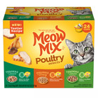 144 Count 6 Pack Meow Mix Poultry Selects Wet Cat Food All Ages - Chicken  Chick
