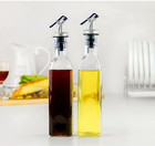 Set Of 4 Olive Oil Vinegar Glass Bottle Dispenser Set Multipurpose Bottles