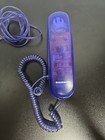 Retro See-thru Blue Plastic Corded Telephone Unisonic Transparent