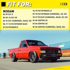 For Nissan 1986-1994 D21 Driver passenger Side Front Door Handle Outer Black 2x