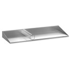 36 X 12   Stainless Steel Metal Shelf Wall Mount Side Protection Kitchen Storage