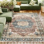 Traditional Medallion Area Rug Persien Style Oriental Carpet Non-slip Runner Mat