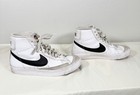 Nike Shoes Blazer Mid  77 Sneakers High-top White Black Vintage Youth Girl 3 5