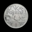 Czech Republic  2007  200 Korun  Silver - Prague Charles Bridge  Vltava 5 Unc