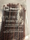 Panduit 4    Brown  Black Zip Ties Made In Usa 50 Ct 