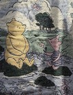 Vintage Disney Winnie The Pooh Tapestry Throw Blanket 46   x35   