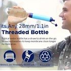 2pc Portable Camping Emergency Life Survival Purifier Water Filter Straw Tool Us