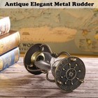 Cncj Nautical Brass Sand Timer 60 Minute Hourglass antique Metal Rudder Sand    
