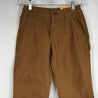 Carhartt Kids Brown Loose Fit Cotton Work Pants Size 8 Bn8311b