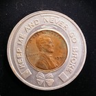 Encased 1946 Lincoln Cent - Spann s Grocery   Market  Greenville  South Carolina