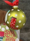 Jolly Jolly Coton Colors Bright Colored Christmas Ornament
