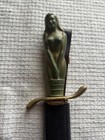 Vtg korium  the Maiden  Nude Lady Dagger With Sheath germany near Mint 