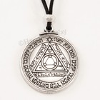 Talisman Of Sun Magic Pentacle Solomon Seal Health Wealth Pendant Necklace