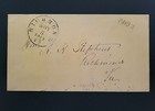 Ras 1861 Confederate Civilwar Stampless Cover Alexander Stephens Richmond Paid 2