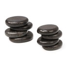 8-piece Basalt Hot Stone Set For Toes     Natural Black Massage Stones For Spa    