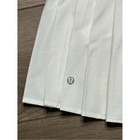 Lululemon Side Pleat High Rise Tennis Skirt Skort White Size 10