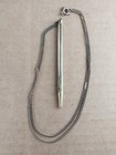 Vintage Gold Tone Mechanical Twist Pencil With Chain 3 5    Japan
