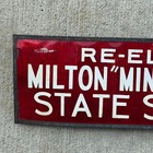 1949 Elect Milton Mink Mueller State Senator Illinois License Plate Topper Huge