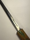 Vintage Mini Red Japanese Samurai Katana Sword Wood Letter Opener Knife - No Lid