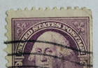 U s  Postage Stamp   George Washington   3   Violet   Posted cancelled   1932  12