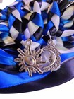 Royal Black Sun    Moon Wedding Handfasting Cord  celtic  wedding  fairymoon