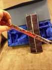 Kaleidoscope Prismatic Oil Wand  Purple Stained Slag Glass  Stars Glitter Vtg