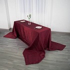Burgundy 90  X 156  Accordion Crinkle Taffeta Rectangular Tablecloth Party Home