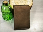 Genuine Full Grain Leather Wallet Passport Cover Slim Card Holder Unisex Bifold