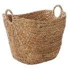 Seagrass Handmade Large Woven Storage Basket  Ring Handles